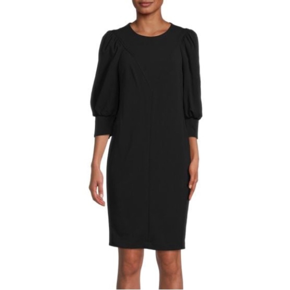 Calvin Klein Black Puff Sleeve Dress